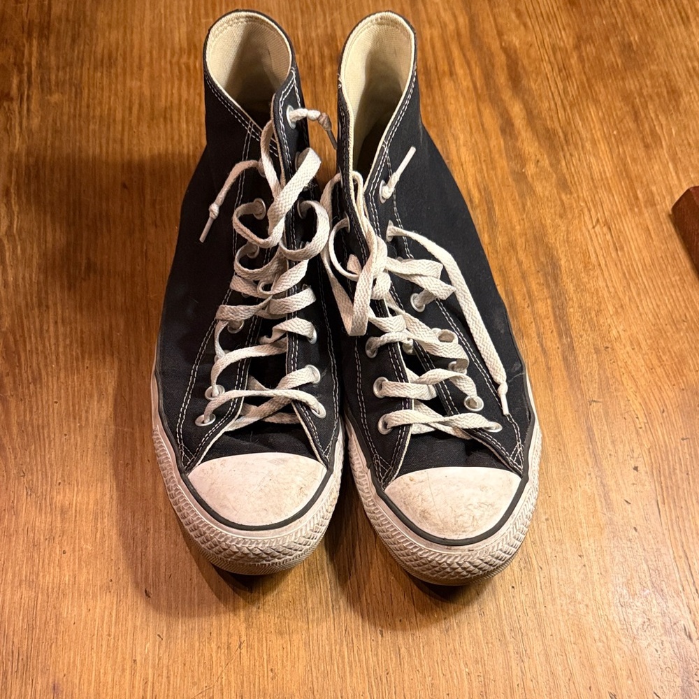 Converse Black and White High-Top Sneakers